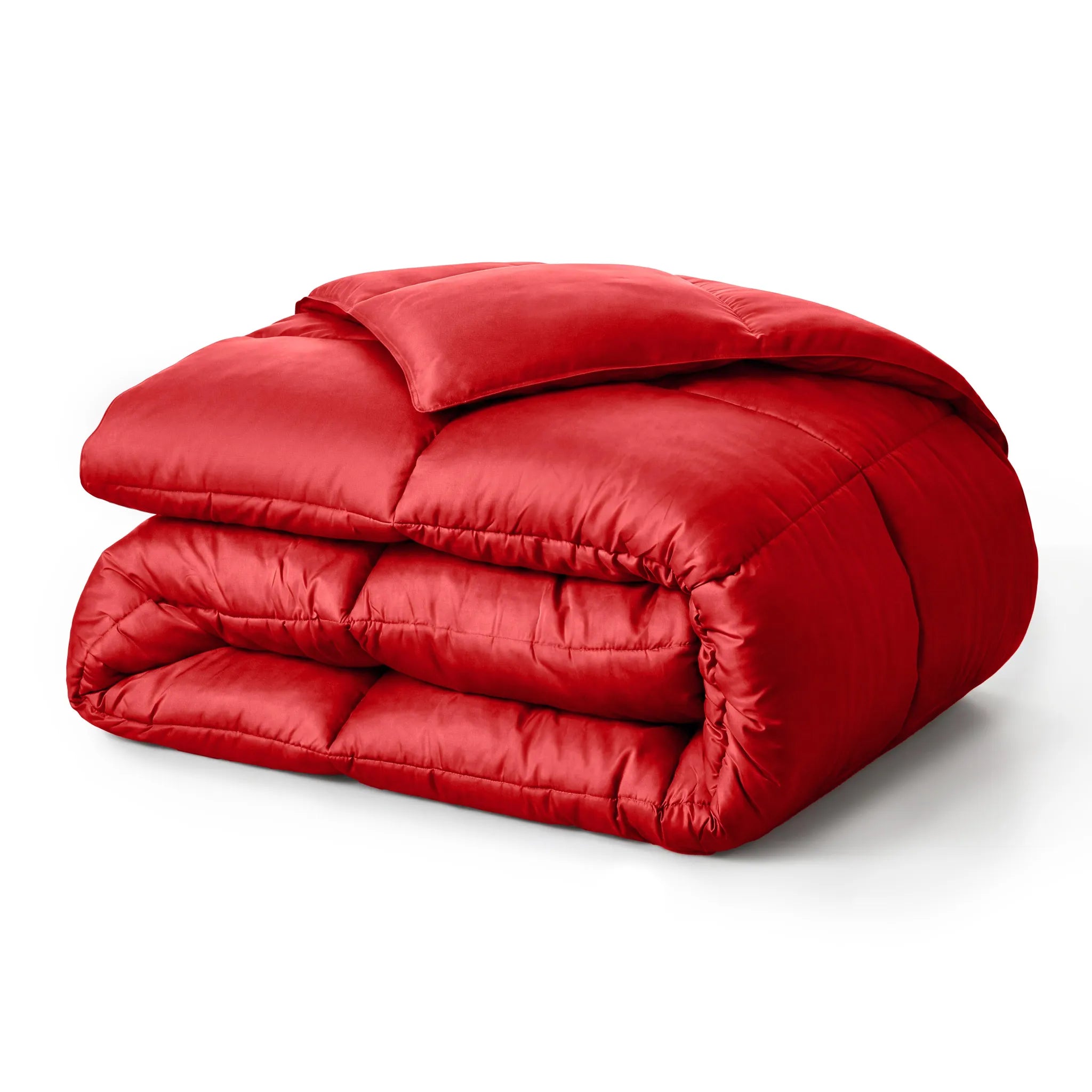 Brushed Microfiber Down Alternative Medium Weight Solid Comforter