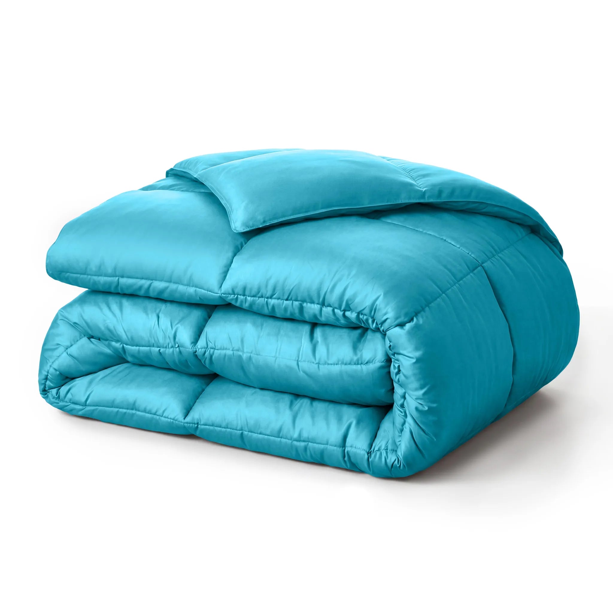 Brushed Microfiber Down Alternative Medium Weight Solid Comforter
