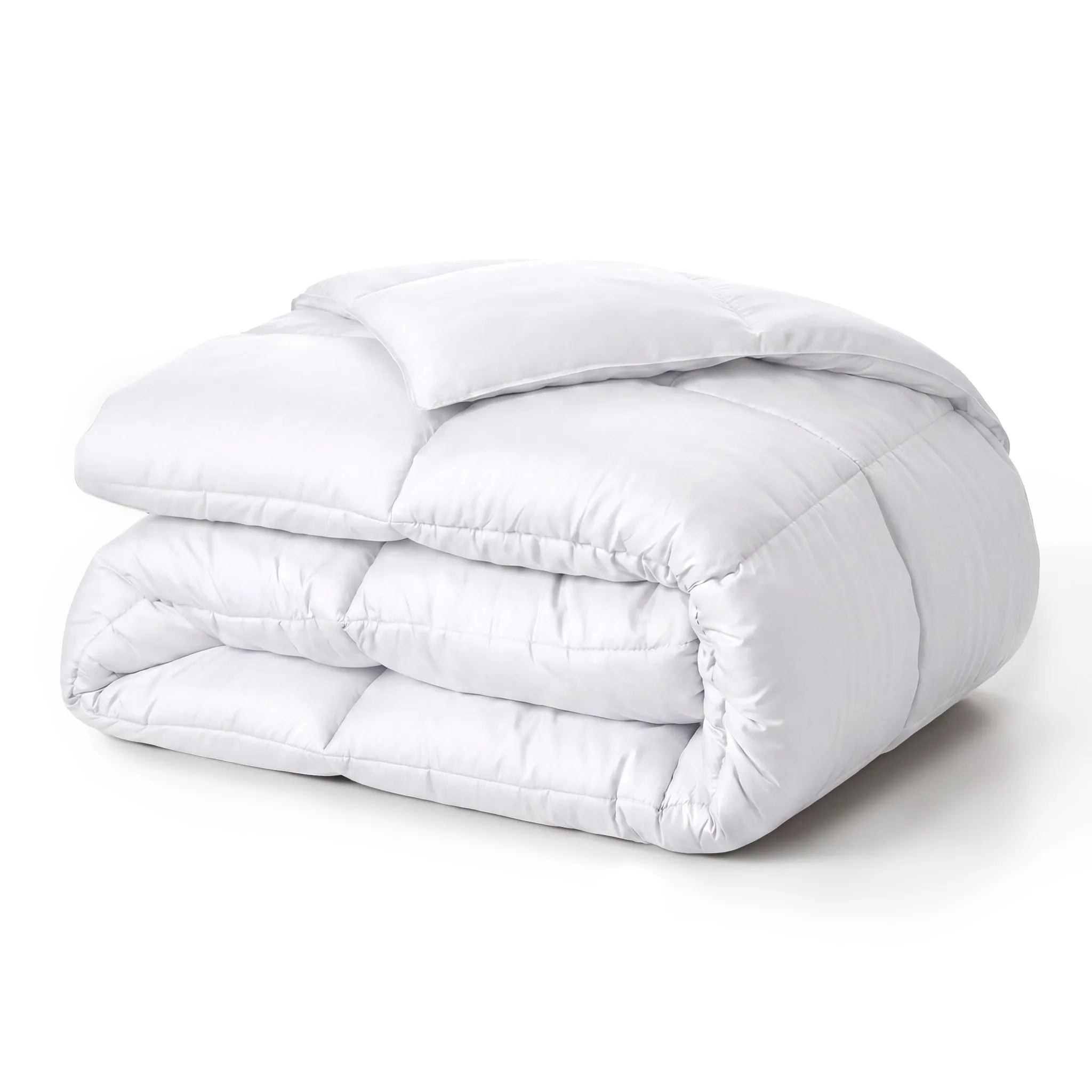 Brushed Microfiber Down Alternative Medium Weight Solid Comforter