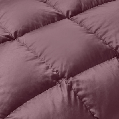 Brushed Microfiber Down Alternative Medium Weight Solid Comforter
