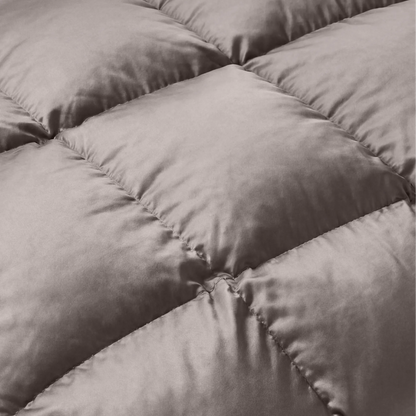 Brushed Microfiber Down Alternative Medium Weight Solid Comforter