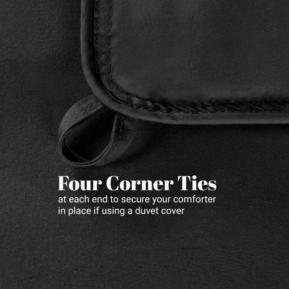 Brushed Microfiber Down Alternative Medium Weight Solid Comforter