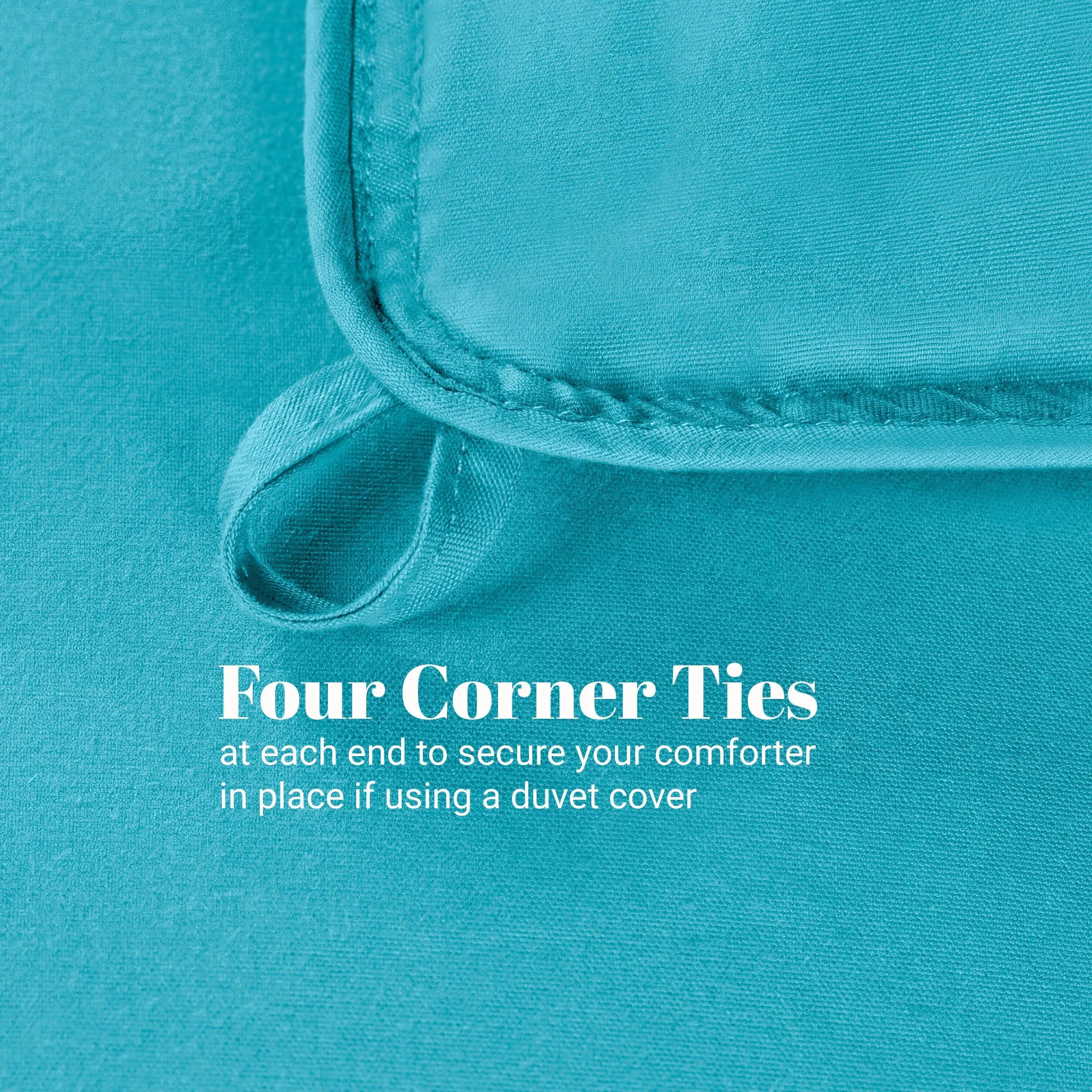 Brushed Microfiber Down Alternative Medium Weight Solid Comforter
