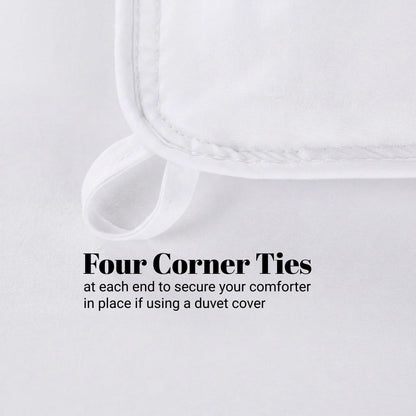 Brushed Microfiber Down Alternative Medium Weight Solid Comforter