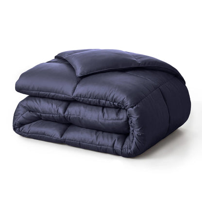 Brushed Microfiber Down Alternative Medium Weight Solid Comforter