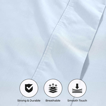 1000 Thread Count Cotton Rich Solid Deep Pocket Bed Sheet Set