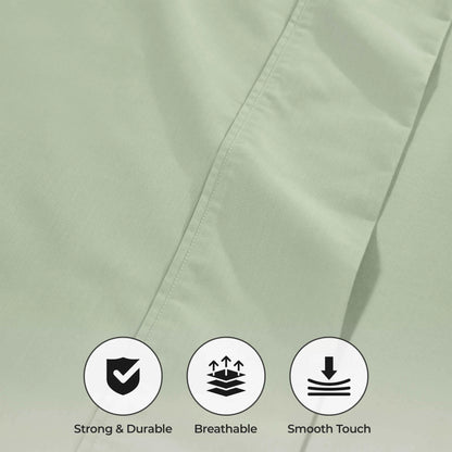 1000 Thread Count Cotton Rich Solid Deep Pocket Bed Sheet Set