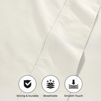 1000 Thread Count Cotton Rich Solid Deep Pocket Bed Sheet Set