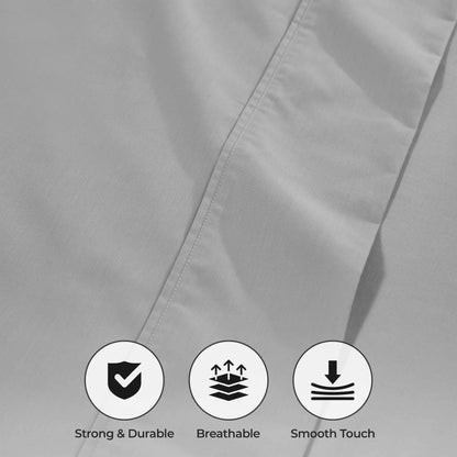 1000 Thread Count Cotton Rich Solid Deep Pocket Bed Sheet Set