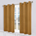 Solid Machine Washable Room Darkening Blackout Curtains, Set of 2 - Camel