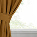 Solid Machine Washable Room Darkening Blackout Curtains, Set of 2 - Camel