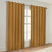 Solid Machine Washable Room Darkening Blackout Curtains, Set of 2 - Camel