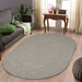 Classic Braided Area Rug Indoor Outdoor Rugs Oval - Canvas
