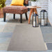 Bohemian Rectangle Indoor Outdoor Rugs Solid Braided Area Rug - Canvas