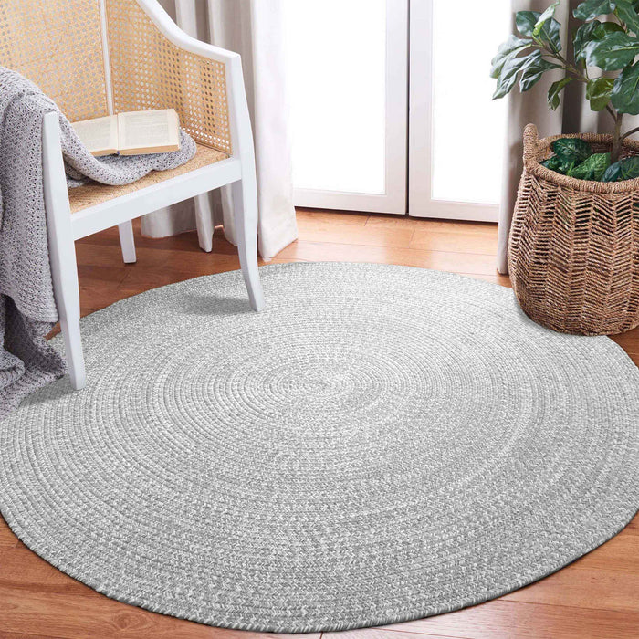 Reversible Braided Area Rug Two Tone Indoor Outdoor Rugs