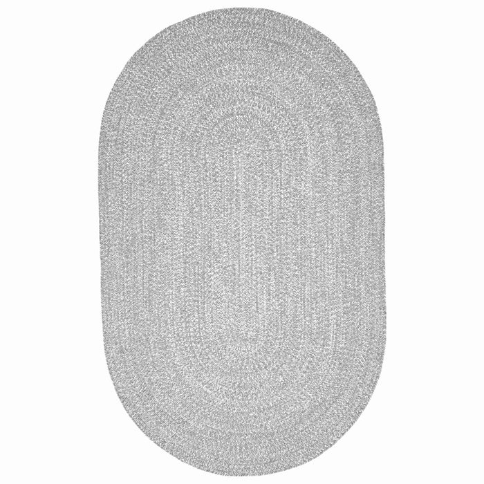 Reversible Braided Area Rug Two Tone Indoor Outdoor Rugs - Canvas