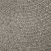 Classic Braided Area Rug Indoor Outdoor Rugs Oval - Canvas
