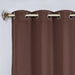 Solid Machine Washable Room Darkening Blackout Curtains, Set of 2 - Cappuccino