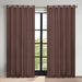 Solid Machine Washable Room Darkening Blackout Curtains, Set of 2 - Cappuccino