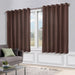 Solid Machine Washable Room Darkening Blackout Curtains, Set of 2 - Cappuccino