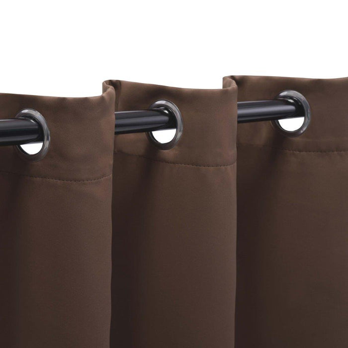 Solid Classic Modern Grommet Blackout Curtain Set