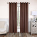 Rod Pocket Room Darkening Solid Blackout Curtains, Set of 2 - Cappuccino