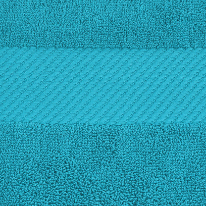 Kendell Egyptian Cotton 4 Piece Bath Towel Set with Dobby Border - Blue Nile Mills