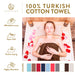 Turkish Cotton Jacquard Herringbone and Solid 4 Piece Bath Towel Set - Cascade