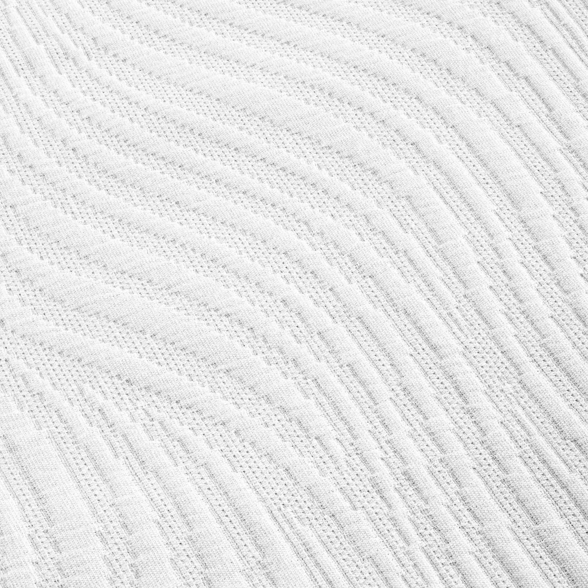 Cascade Cotton Jacquard Matelassé 3-Piece Bedspread Set - Blue Nile Mills