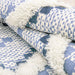 Talluah Hand-Tufted Cotton/Wool Textured Geometric Farmhouse Area Rug - Cerulean/Dark Denim