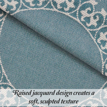 Boho Mandala Cotton Blend Woven Jacquard Bedspread Set