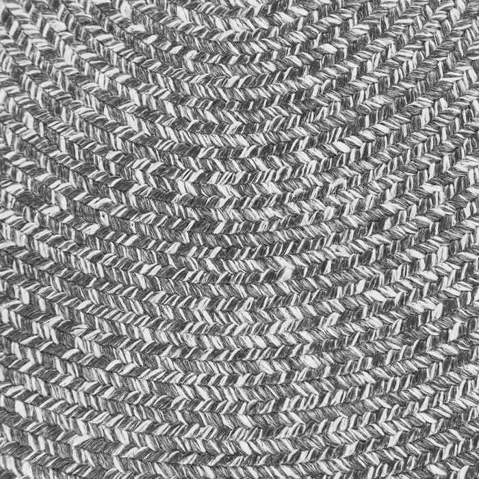 Reversible Braided Area Rug Two Tone Indoor Outdoor Rugs - Charcoal