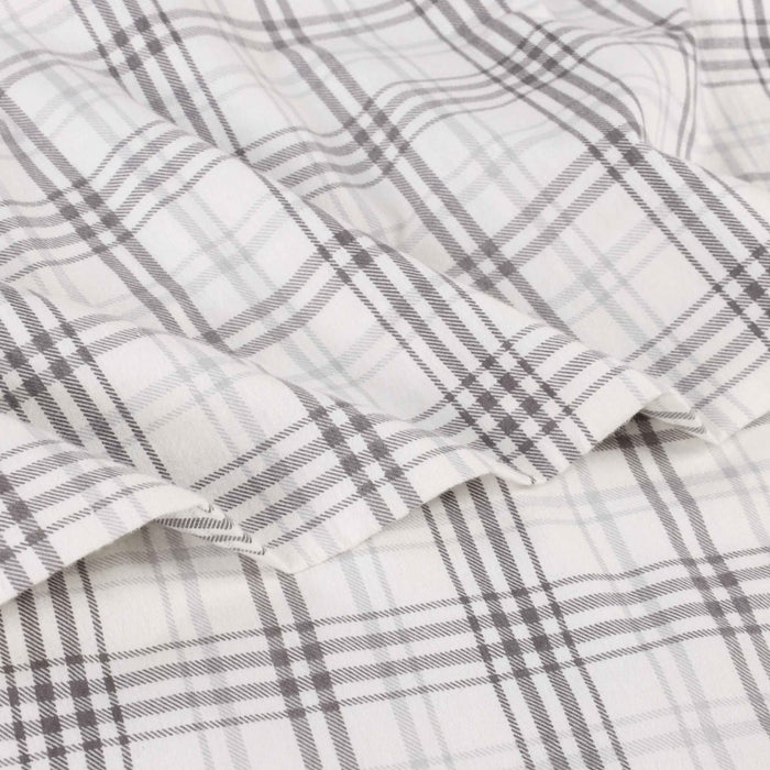 Plaid Flannel Cotton Classic Farmhouse Deep Pocket Bed Sheet Set