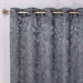 Leaves Grommet Room Darkening Blackout Curtains, Set of 2 - Charcoal