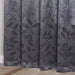 Leaves Grommet Room Darkening Blackout Curtains, Set of 2 - Charcoal