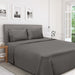 1200 Thread Count Egyptian Cotton Deep Pocket Bed Sheet Set - Charcoal