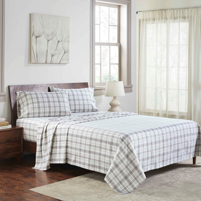 Plaid Flannel Cotton Classic Farmhouse Deep Pocket Bed Sheet Set