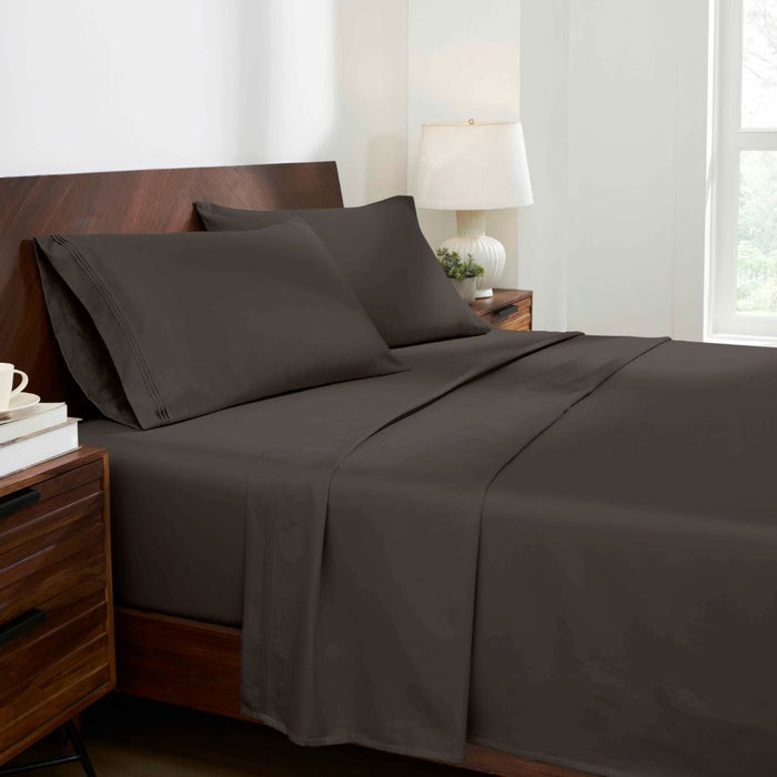 1000 Thread Count Egyptian Cotton Bed Sheet Set Olympic Queen