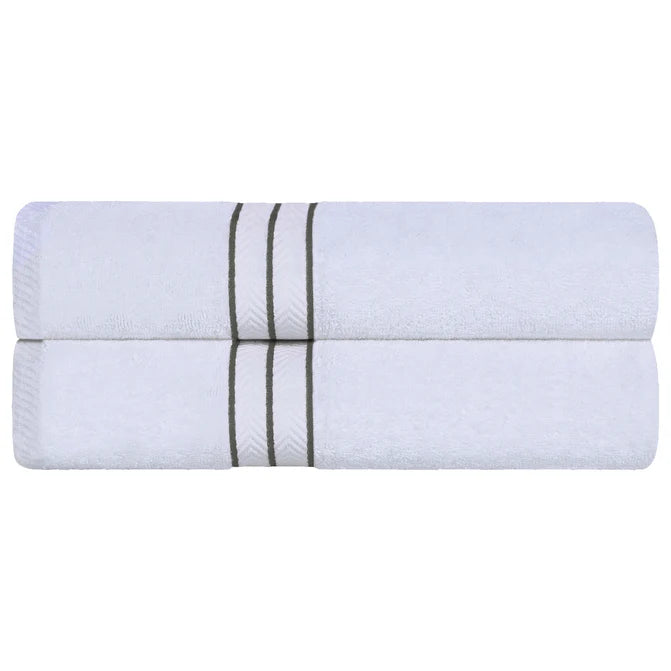 Turkish Cotton Ultra-Plush Solid 2-Piece Highly Absorbent Bath Sheet Set