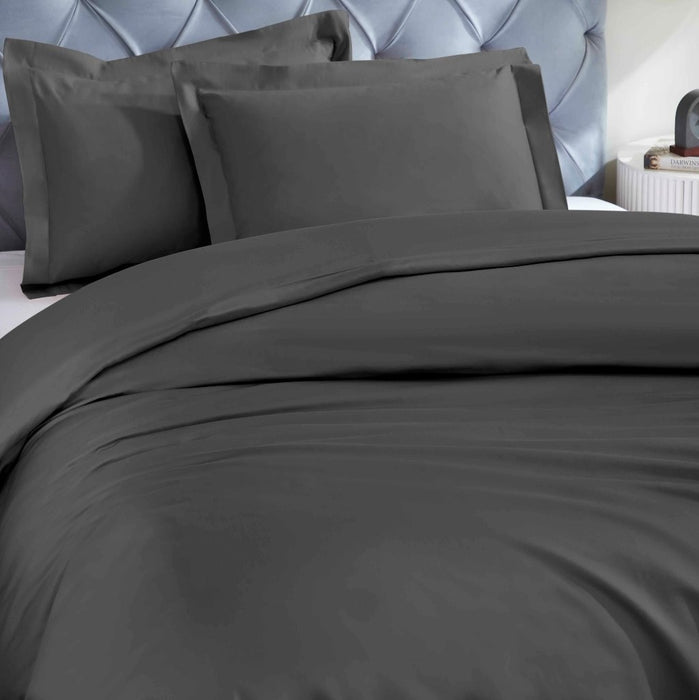 1200 Thread Count Egyptian Solid Cotton Duvet Cover Set