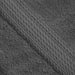 Egyptian Cotton Pile Plush Heavyweight Absorbent 9 Piece Towel Set - Charcoal