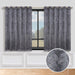 Leaves Grommet Room Darkening Blackout Curtains, Set of 2 - Charcoal