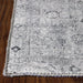 Huda Distressed Rustic Oriental Medallion Indoor Area Rug Or Runner - Charcoal