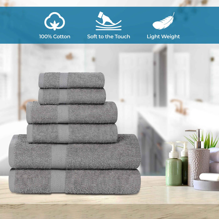 Frankly Eco Friendly Cotton 6 Piece Towel Set