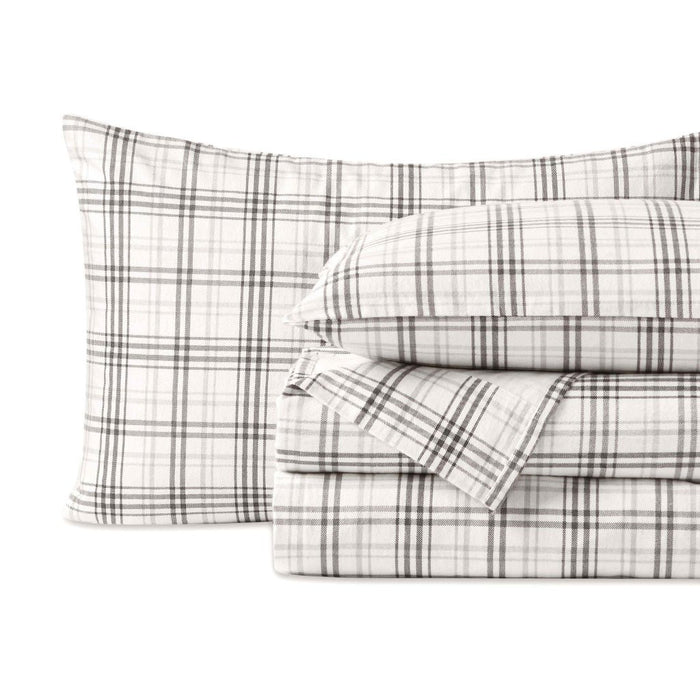 Plaid Flannel Cotton Classic Farmhouse Deep Pocket Bed Sheet Set