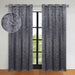 Leaves Grommet Room Darkening Blackout Curtains, Set of 2 - Charcoal