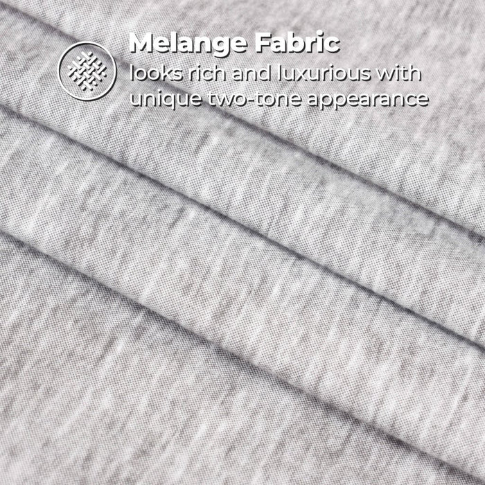 Melange Flannel Cotton Two-Toned Brushed Deep Pocket Sheet Set