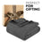 Basketweave All Season Cotton Bed Blanket & Sofa Throw -Charcoal