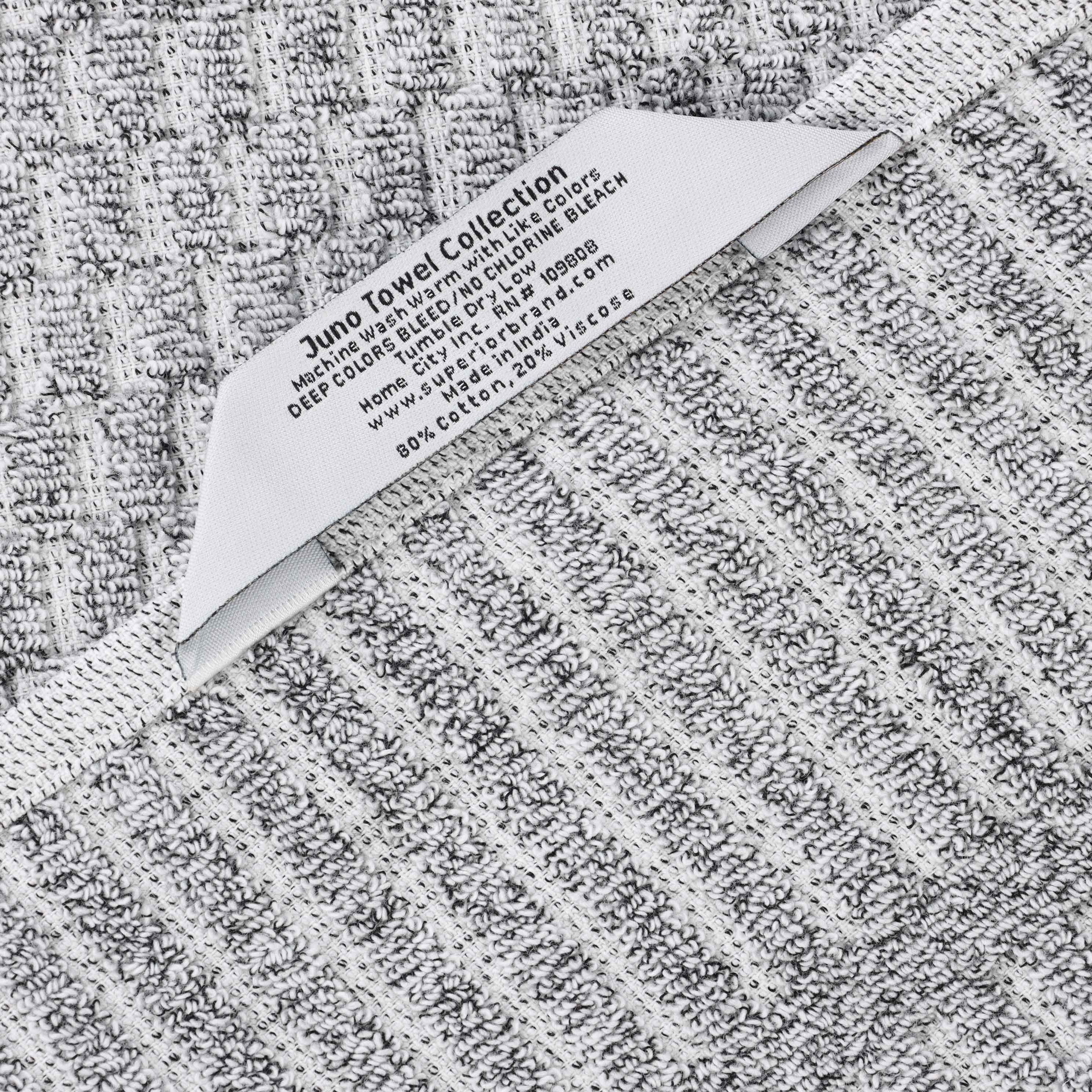 Juno Cotton Blend Medium Weight Checkered Border 3 Piece Towel Set - Blue Nile Mills