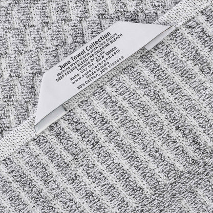 Juno Cotton Blend Medium Weight Checkered Border 3 Piece Towel Set - Blue Nile Mills